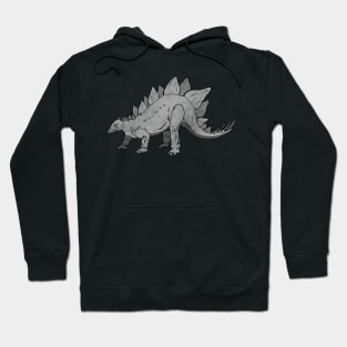 Dinosaur Stegosaurus Dino Prehistoric Vintage Design Hoodie